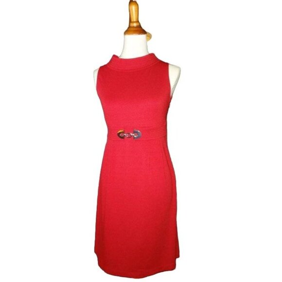 Muse Dresses & Skirts - 🆕 MUSE Classic Ponte Knit Dress Red 6
